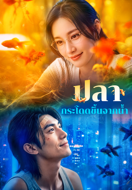 ปลา กระโดดขึ้นจากน้ำ